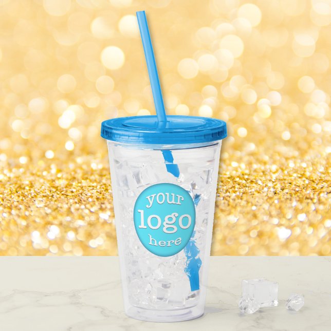 Vaso Acrílico Create Custom Business Company Event Logo Promo (Create Custom Business Company Event Logo Promo Acrylic Tumbler)