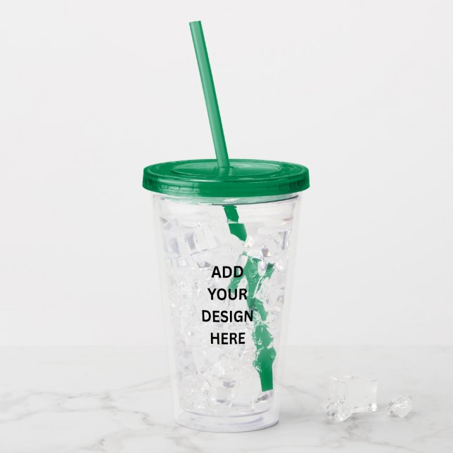 Vaso Acrílico Create Your Own Custom 16oz Tumbler (Anverso (hielo))