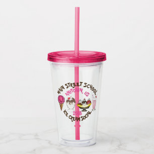 Vaso Acrílico Crema de hielo Banana social Split Cone Sundae Sha