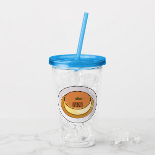Vaso Acrílico Creme caramel personalizado ilustracion