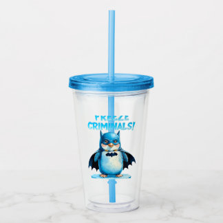 Vaso Acrílico Criminales congelados - Pingüino oscuro