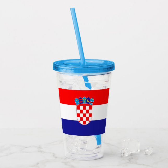 Vaso Acrílico Croacia (Anverso (hielo))
