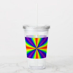 Vaso Acrílico Cruz Arcoíris