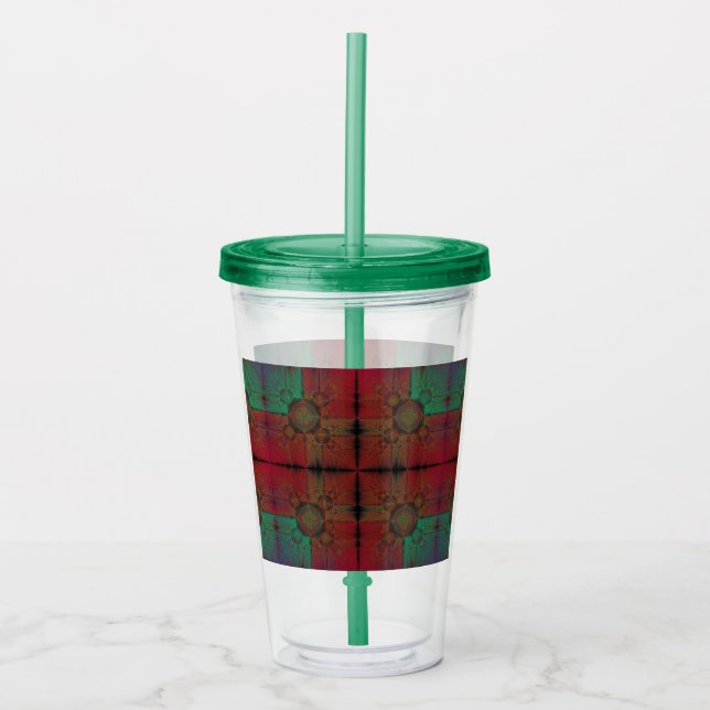 Vaso Acrílico Cuadrícula de fusión (Anverso)