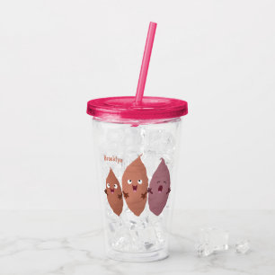 Vaso Acrílico Cuadros cantando batatas personalizado verduras