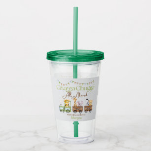 Vaso Acrílico Cualquier tren de color de agua Cute Chugga para e