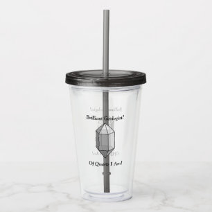Vaso Acrílico Cuartz Pun de un brillante geólogo
