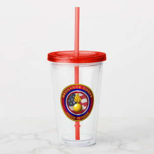 Vaso Acrílico Cuerpo de Orden del Ejército