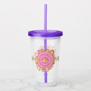 Vaso Acrílico Cuidada Cocina Rosa