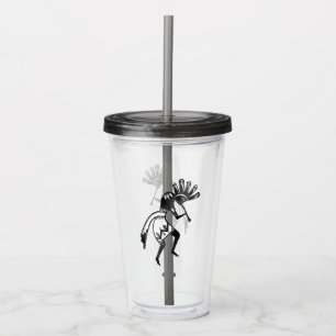 Vaso Acrílico Cultura de los nativos estadounidenses - Bailando