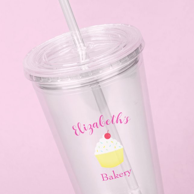 Vaso Acrílico Cumpleaños de Hornear Cupcake (Subido por el creador)