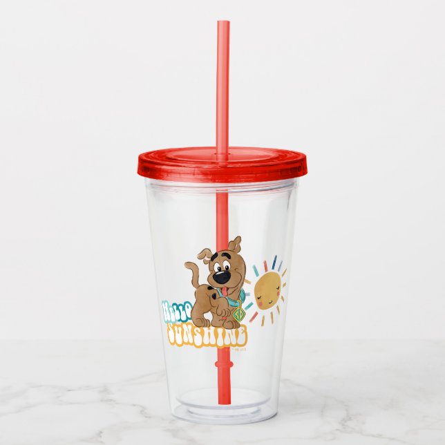 Vaso Acrílico Cuppy Scooby-Doo "Hola Sunshine" (Anverso)