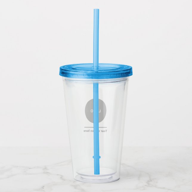 Vaso Acrílico Custom Logo Acrylic Tumbler with Straw No Minimum (Anverso)