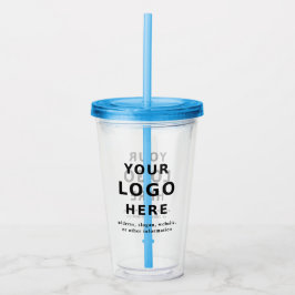 Vaso Acrílico Custom Logo Business Promo Add Your Text Custom