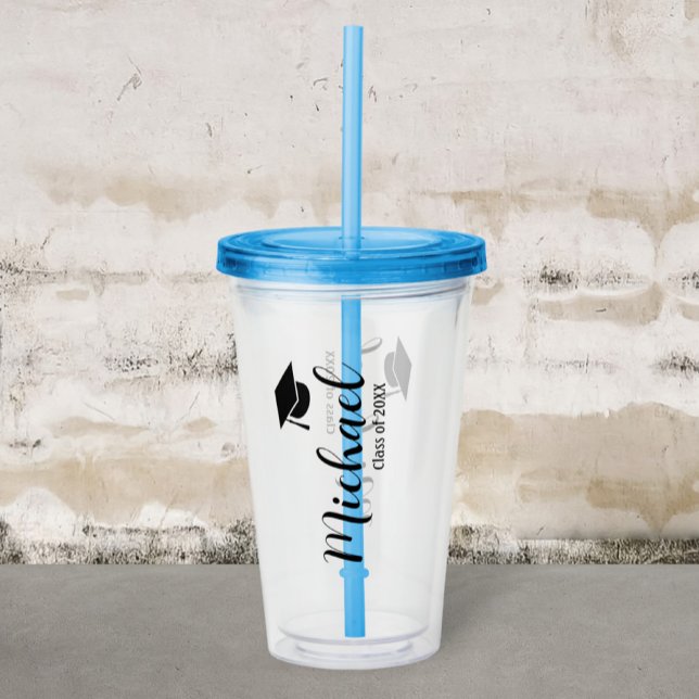 Vaso Acrílico Customized graduation mug with lid (Subido por el creador)
