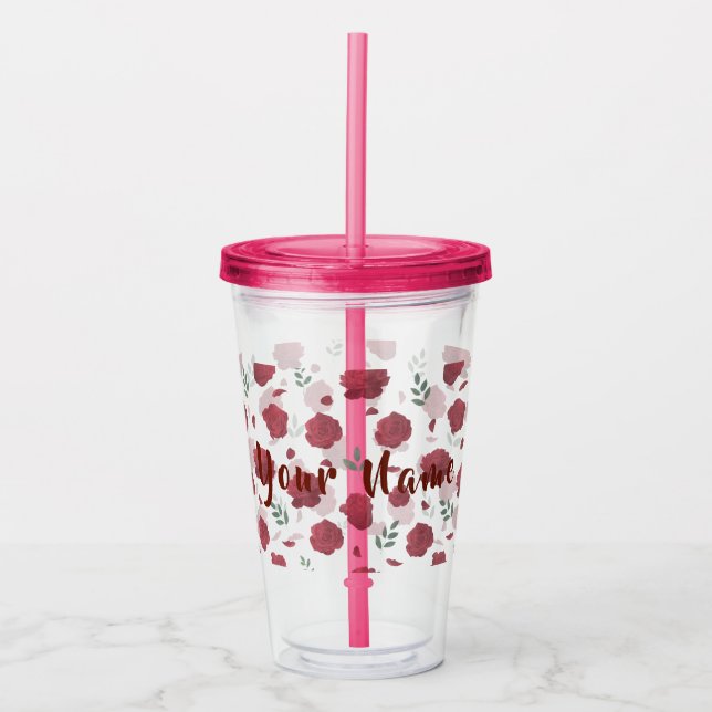 Vaso Acrílico Cute Aesthetic Drinkware (Anverso)