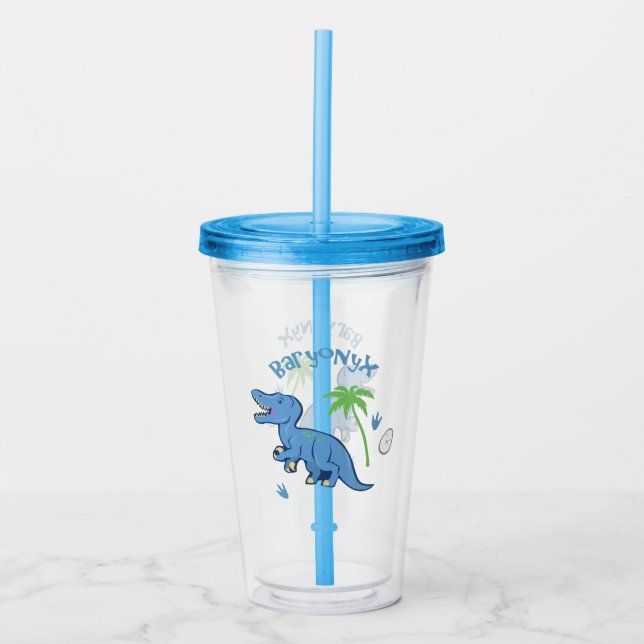 Vaso Acrílico Cute Baryonyx (Anverso)