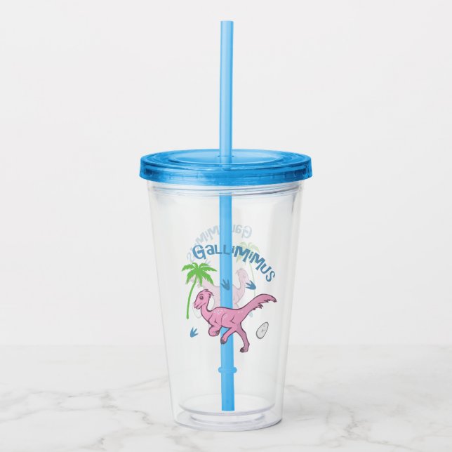Vaso Acrílico Cute Gallimimus (Anverso)