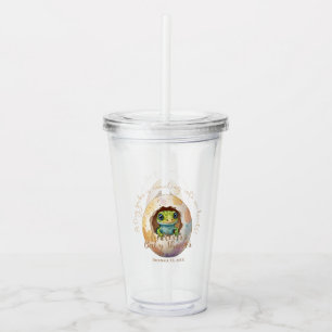Vaso Acrílico Cute Kawaii Gecko Lizard Egg Baby Shower