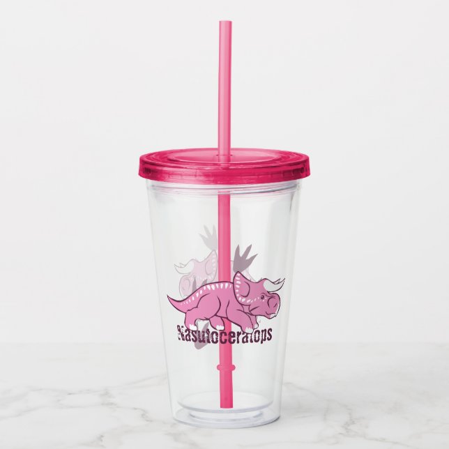 Vaso Acrílico Cute Nasutoceratops (Anverso)