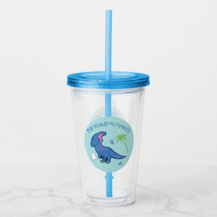 Vaso Acrílico Cute Parasaurolophus