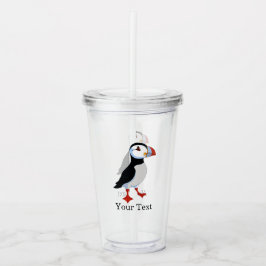 Vaso Acrílico Cute Puffin Diseño Tumblers Acrílicos