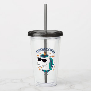 Vaso Acrílico Dadacorn con lentes de sol