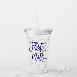 Vaso Acrílico Dama de Honor Primer Oficial Costero