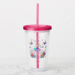 Vaso Acrílico Dance Ballerina