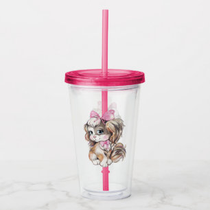 Vaso Acrílico de Cachorro