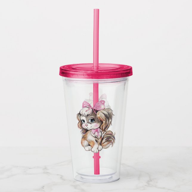 Vaso Acrílico de Cachorro (Anverso)