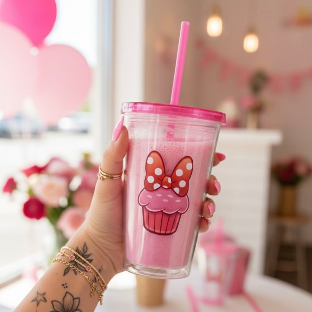 Vaso Acrílico de Cupcake (Subido por el creador)