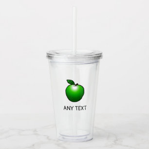 Vaso Acrílico de Manzana Verde