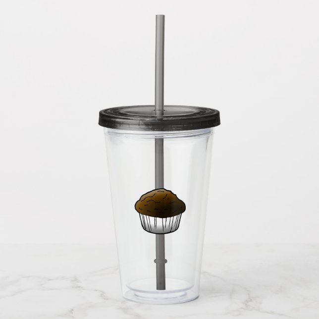 Vaso Acrílico de Muffin de Chocolate (Anverso)