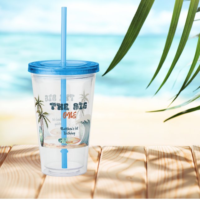 Vaso Acrílico de Ola Tropical (Subido por el creador)