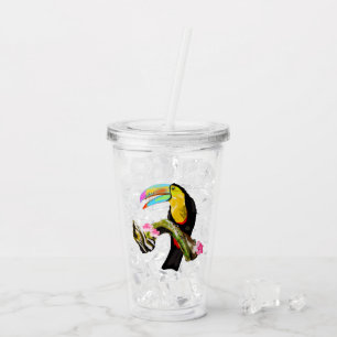Vaso Acrílico de Pájaro Tucán