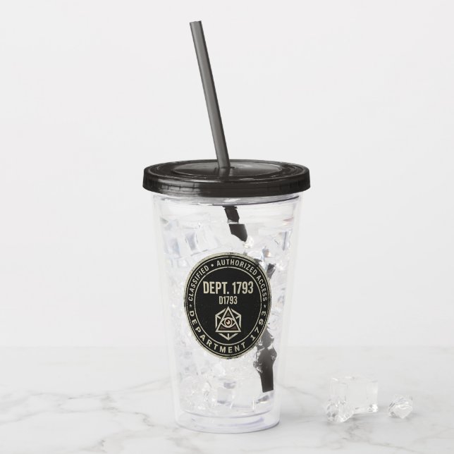 Vaso acrílico del Departamento 1793 (Anverso (hielo))