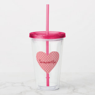 Vaso Acrílico Delicioso corazón