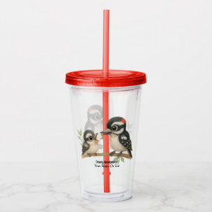Vaso Acrílico Delightny Woodpecker