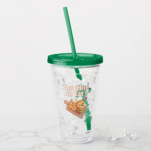 Vaso Acrílico Demasiado lindo para comer: Arte de hamburguesa Bi
