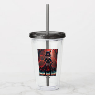 Vaso Acrílico Demonio con Contacto en Encrucijada, Anime Demonio