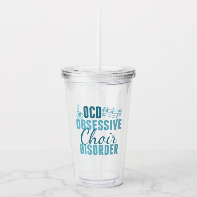 Vaso Acrílico Desorden obsesivo lindo del coro (Anverso)