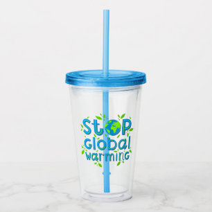 Vaso Acrílico Detener el calentamiento global