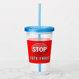 Vaso Acrílico Detener fraude electoral
