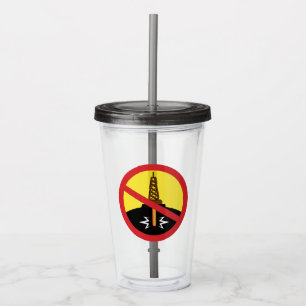 Vaso Acrílico Detener la fragmentación hidráulica