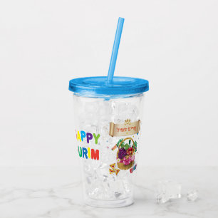 Vaso Acrílico Día de fiesta feliz de la cesta de los regalos de