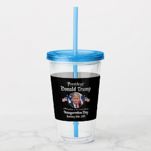 Vaso Acrílico Día de la investidura de Trump 2025 47º presidente