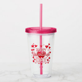 VASO ACRÍLICO DÍA DE SAN VALENTÍN
