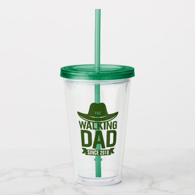 Vaso Acrílico Día del Padre - El papá que camina desde... (Anverso)