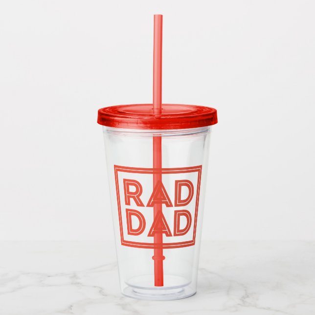 Vaso Acrílico Día del padre - Papá loco (Anverso)